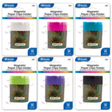 BAZIC Magnetic Paper Clips Holder w/ Asst. Color No.1 Paper Clip, pack of 24