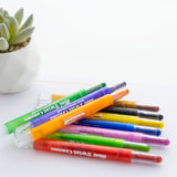 BAZIC 10 Color Mini Propelling Crayons, pack of 24