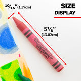 BAZIC 8 Color Premium Super Jumbo Crayons, pack of 24