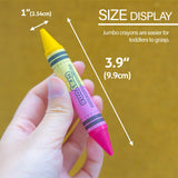 BAZIC 12 Color Double-Ended Premium Super Jumbo Crayons, pack of 24