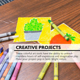 BAZIC 24 Color Washable Premium Crayons, pack of 24