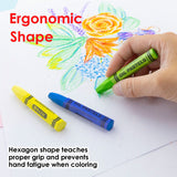 BAZIC Oil Pastel Jumbo 12 Color, Coloring Drawing Pastel, 24-Pack