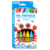 BAZIC Oil Pastel Jumbo 12 Color, Coloring Drawing Pastel, 24-Pack