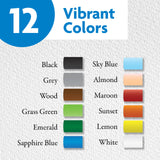 BAZIC 12 Colors Oil Pastels, pack of 24