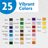 BAZIC 25 Colors Oil Pastels, pack of 12