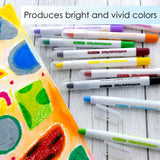 BAZIC 12 Color Jumbo Silky Gel Crayons, pack of 12