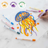 BAZIC 12 Color Silky Gel Crayons, pack of 12
