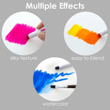 BAZIC 12 Color Silky Gel Crayons, pack of 12
