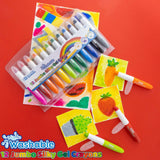 BAZIC 12 Color Jumbo Silky Gel Crayons, pack of 12