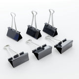 BAZIC Large 2" (51mm) Black Binder Clip (4/Pack), pack of 24