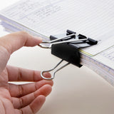 BAZIC Large 2" (51mm) Black Binder Clip (4/Pack), pack of 24
