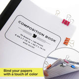 BAZIC Small 3/4" (19mm) Assorted Color Binder Clip (20/Pack), pack of 24