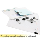 BAZIC Small 3/4" (19mm) Black Binder Clip (12/Box), pack of 12