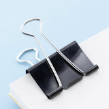 BAZIC Assorted Size Black Binder Clip (12/Pack), pack of 24