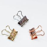 BAZIC Small 3/4" (19mm) Assorted Color Metallic Binder Clip (16/Pack), pack of 24