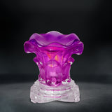 Aromar Dimmer Electric Oil Burner - Glass Rose Purple (7717)