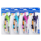 BAZIC Geometry Math Compass Set, Inch Centimeter Drawing Tool, 24-Pack
