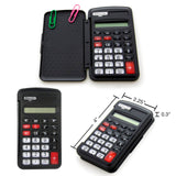 BAZIC 8-Digit Pocket Size Calculator w/ Flip Cover, pack of 24