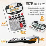 BAZIC 8-Digit Silver Desktop Calculator w/ Tone, pack of 12