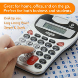 BAZIC 8-Digit Silver Desktop Calculator w/ Tone, pack of 12