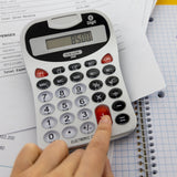 BAZIC 8-Digit Silver Desktop Calculator w/ Tone, pack of 12