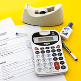 BAZIC 8-Digit Silver Desktop Calculator w/ Tone, pack of 12