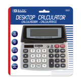 BAZIC 12-Digit Dual Power Desktop Calculator w/ Adjustable Display, pack of 12