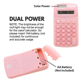 BAZIC 8-Digit Dual Power Pocket Size Calculator - Pastel Color, pack of 24