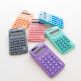 BAZIC 8-Digit Dual Power Pocket Size Calculator - Pastel Color, pack of 24