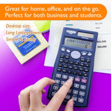 BAZIC 240 Function Scientific Calculator w/ Slide-On Case, pack of 12