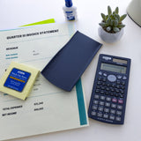 BAZIC 240 Function Scientific Calculator w/ Slide-On Case, pack of 12