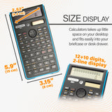 BAZIC 240 Function Fancy color Scientific Calculator w/ Slide-On Case, pack of 12