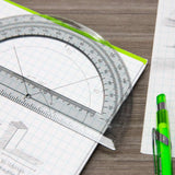 BAZIC Semicircular 6" Protractor, pack of 24