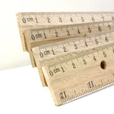 BAZIC 12" (30cm) Wooden Ruler (3/Pack), pack of 24