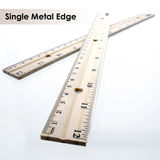 BAZIC 12" (30cm) Wooden Ruler (3/Pack), pack of 24
