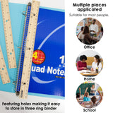 BAZIC 12" (30cm) Wooden Ruler (3/Pack), pack of 24
