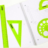 BAZIC 5-Piece Geometry Ruler Combination Sets, pack of 24