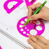 BAZIC 5-Piece Geometry Ruler Combination Sets, pack of 24