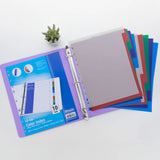 BAZIC Dividers w/ 10-Color Tabs, pack of 24