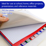 BAZIC Dividers w/ 10-Color Tabs, pack of 24