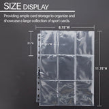 BAZIC Top Loading 9-Pockets Trading Card Holders (10/Pack), pack of 24