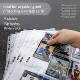 BAZIC Top Loading 9-Pockets Trading Card Holders (10/Pack), pack of 24