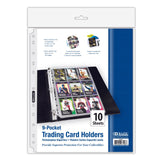 BAZIC Top Loading 9-Pockets Trading Card Holders (10/Pack), pack of 24