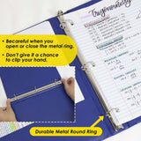 BAZIC 3 Ring Binder 1.5" Economy Binders, Round Ring Hold 280 Sheets, 24-Count