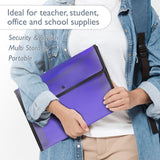 BAZIC Square Flap A4/Letter Size Document Holder, pack of 24