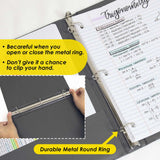 BAZIC 1.5" Black 3-Ring Binder w/ 2-Pockets, pack of 24