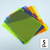 BAZIC Pockets Dividers w/ 5-Insertable Color Tabs, pack of 24