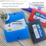 BAZIC 13-Pockets Coupon/Personal Check Size Expanding File, pack of 24