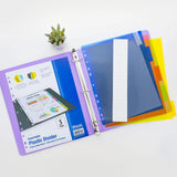 BAZIC Dividers w/ 5-Insertable Color Tabs, pack of 24