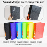 BAZIC 3 Ring Binder 1" Poly Binders Swirl Color Soft Cover, Hold 175 Sheets, 48-Count